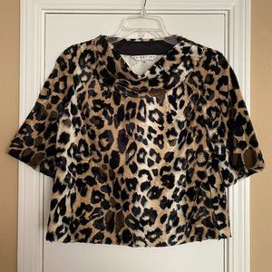 trina turk animal print kailee top